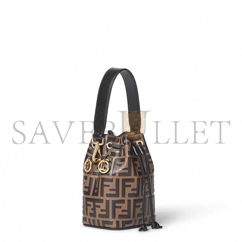 F**di mon trÉsor bucket bag in brown (18*12*10cm)